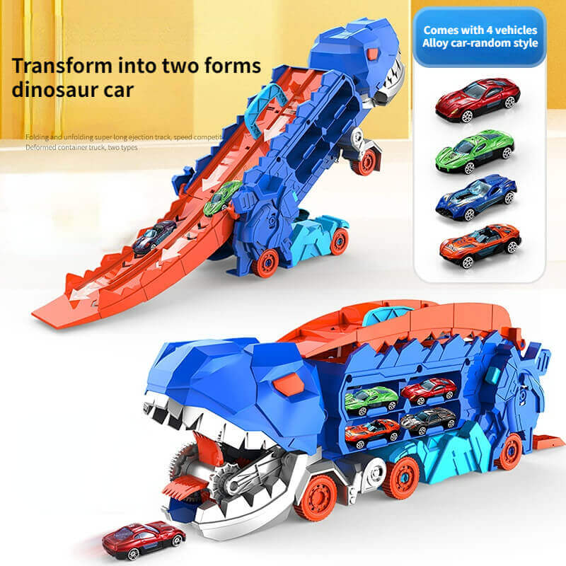 3-in-1 Race Truck voor Kinderen - T-Rex Transporter