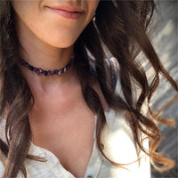 Stijlvol Gevormde Gepolijste Kristallen Halsketting - Lina