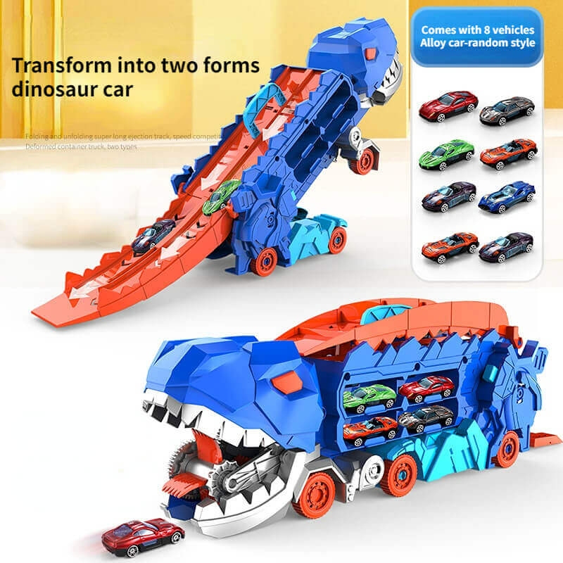 3-in-1 Race Truck voor Kinderen - T-Rex Transporter