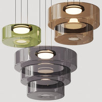 Moderne Glazen Hanglamp in Bauhaus Stijl - AuroraSphere