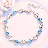 Zilveren Hartvormige Armband - Eloria