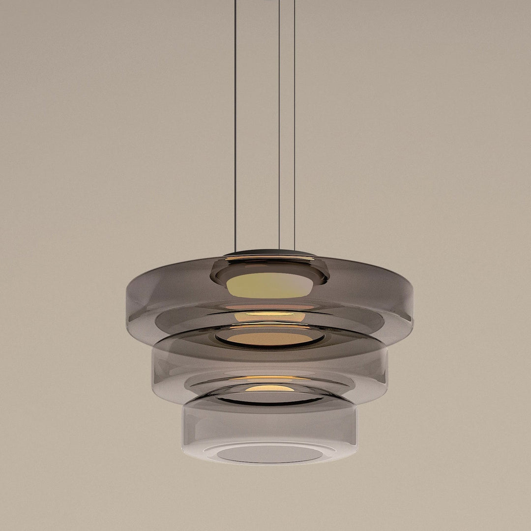 Moderne Glazen Hanglamp in Bauhaus Stijl - AuroraSphere