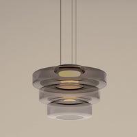 Moderne Glazen Hanglamp in Bauhaus Stijl - AuroraSphere