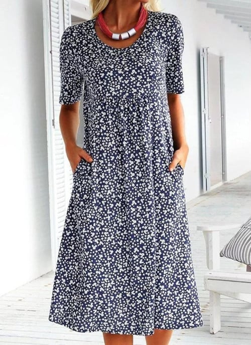Stijlvolle Bloemenprint Jurk - Eva | Dé Perfecte Lichte Zomerjurk!