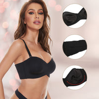 Naadloze Bandeau BH met Afneembare Bandjes – Camille
