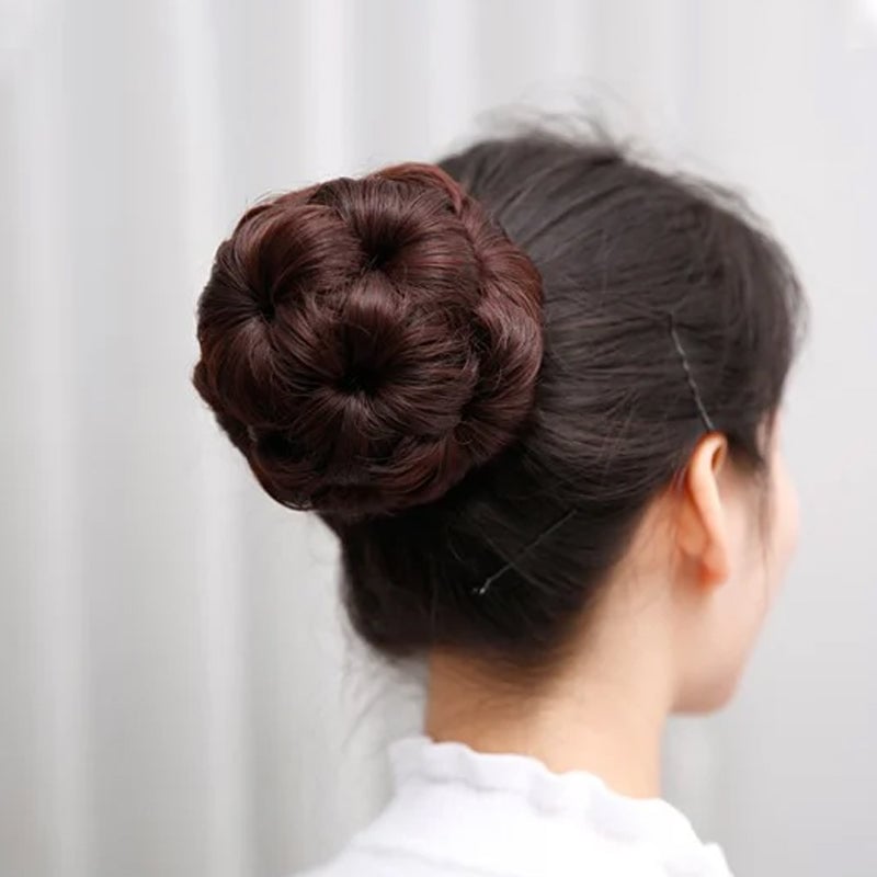 Bloemvormige Haarklem met Hairextension – Fiora
