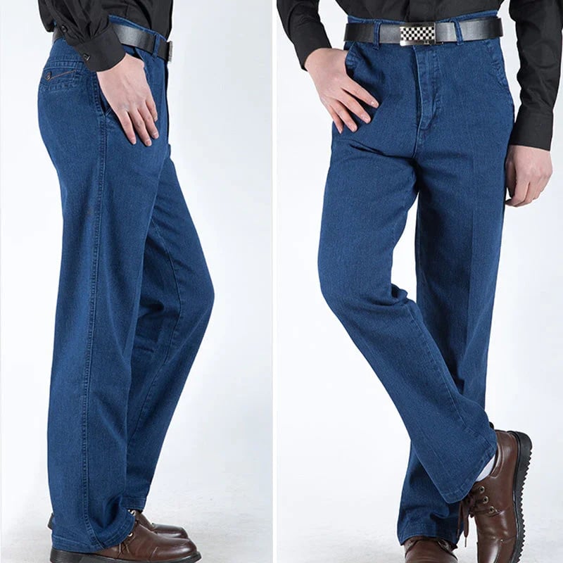 Herenjeans met Hoge Taille en Rechte Pijp – Tobias