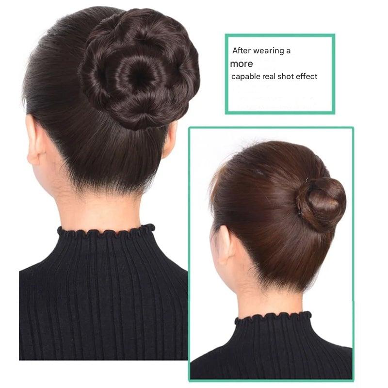 Bloemvormige Haarklem met Hairextension – Fiora