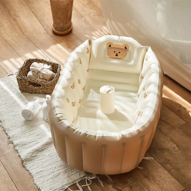 Opblaasbaar Babybadje voor Reizen – BubbleNest