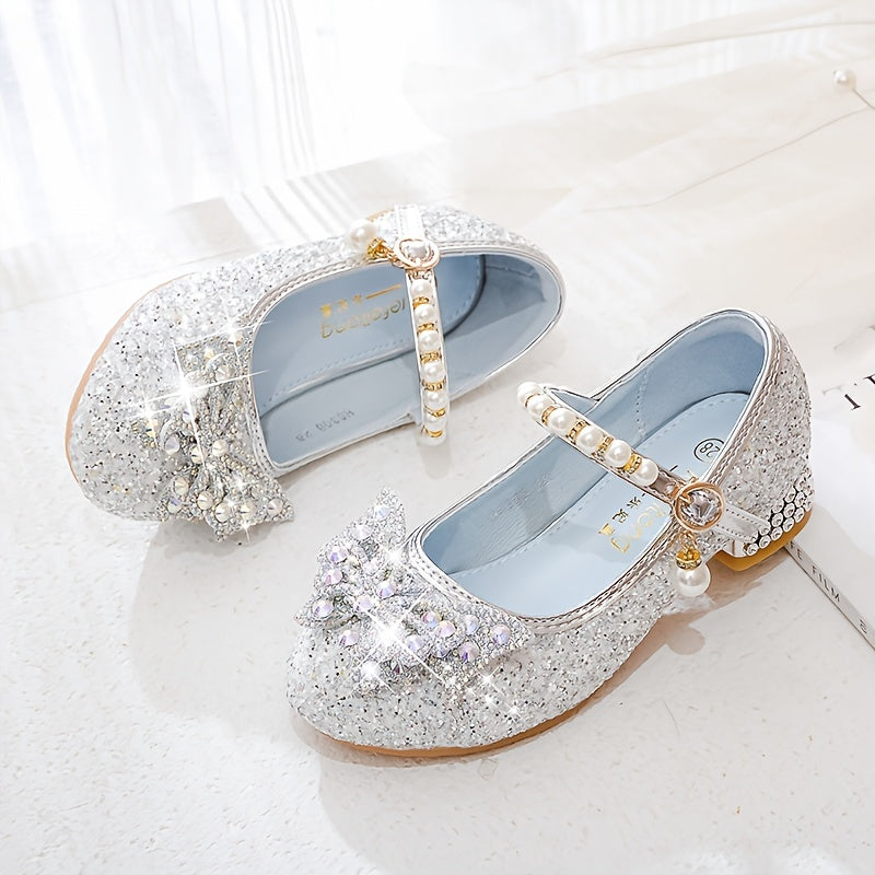 Glitterschoen Isla – Comfortabele Instapper met Pailletten & Parels voor Meisjes