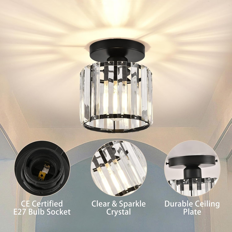 Moderne Kristallen Plafondlamp - CrystalGlow
