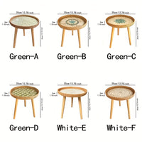 Scandinavische Rotan Bijzettafel - Elin