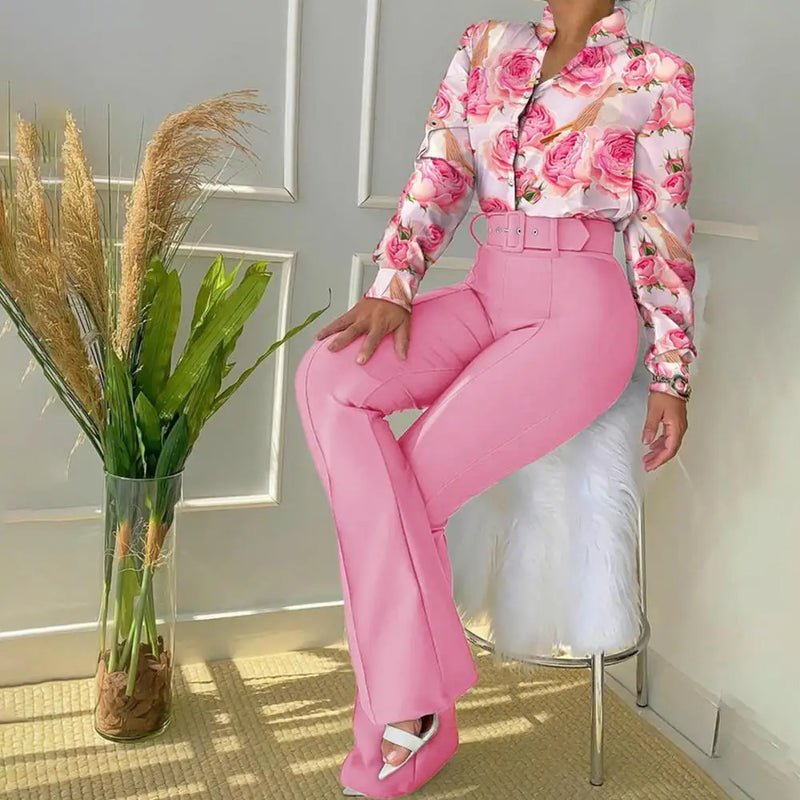 Tweedelige Set met Broek en Blouse - Livia