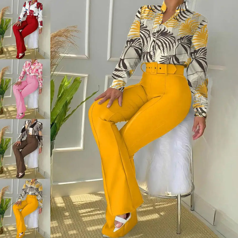 Tweedelige Set met Broek en Blouse - Livia