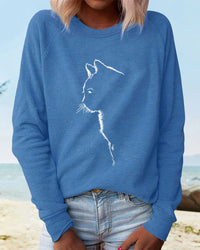 Sweatshirt met Kattenprint - Paws