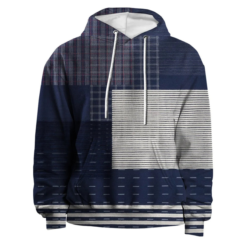 Vardi Dante™ 3D Plaid Hoodie | Urban Vibes oversized trui