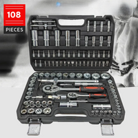 108-delige Dopsleutelset van Chroom-Vanadium – TorqueMaster