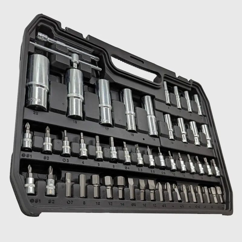 108-delige Dopsleutelset van Chroom-Vanadium – TorqueMaster