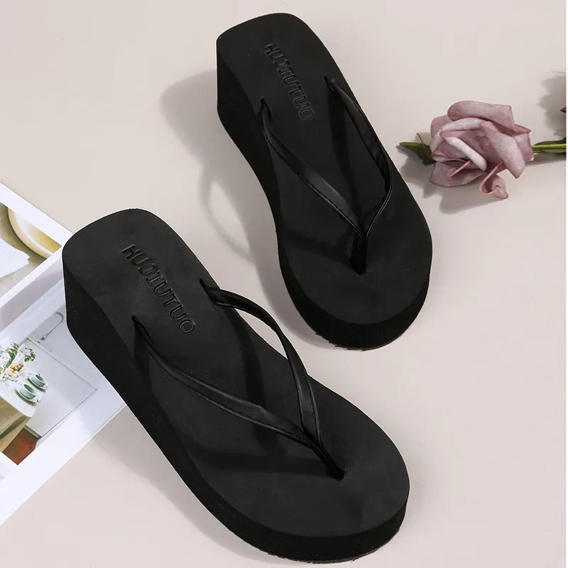 Dames Plateau Teenslippers - Riviera