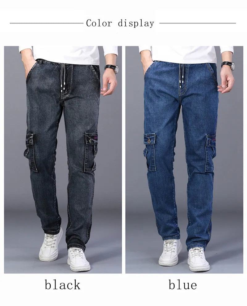 Vardi Dante™ zimowe jeansy | Ciepłe dżinsy plus size z wieloma kieszeniami