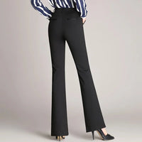 Slanke Uitlopende High Waist Broek – Mila