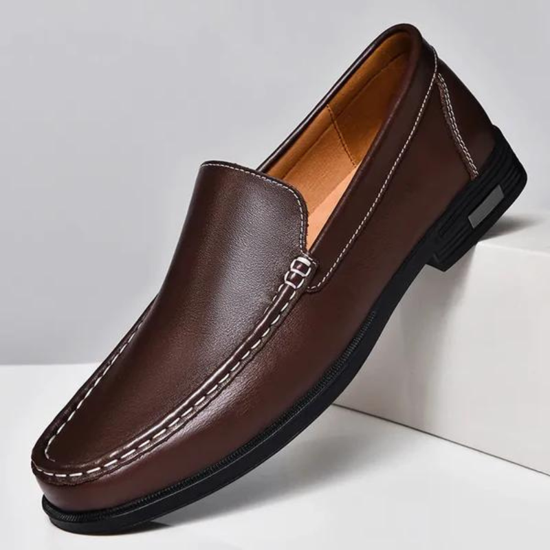 Italiaanse loafers van echt leer - Emilio
