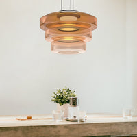 Moderne Glazen Hanglamp in Bauhaus Stijl - AuroraSphere
