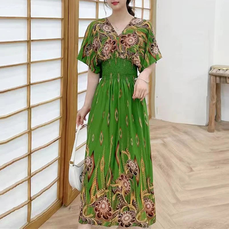 Vardi Dante™ Mia Maxi-Jurk | Retro & Casual