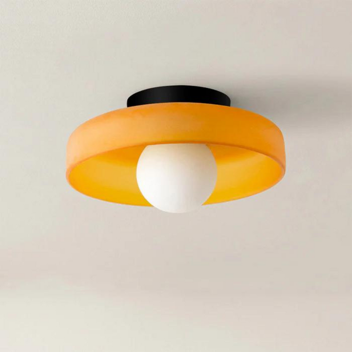 Ronde Plafondlamp met Stijlvolle Functionaliteit - LumiSphere