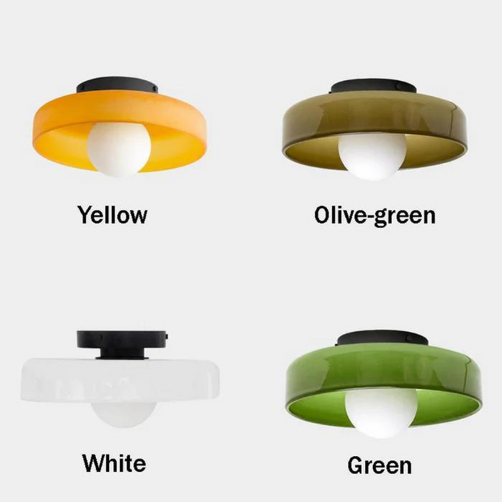 Ronde Plafondlamp met Stijlvolle Functionaliteit - LumiSphere