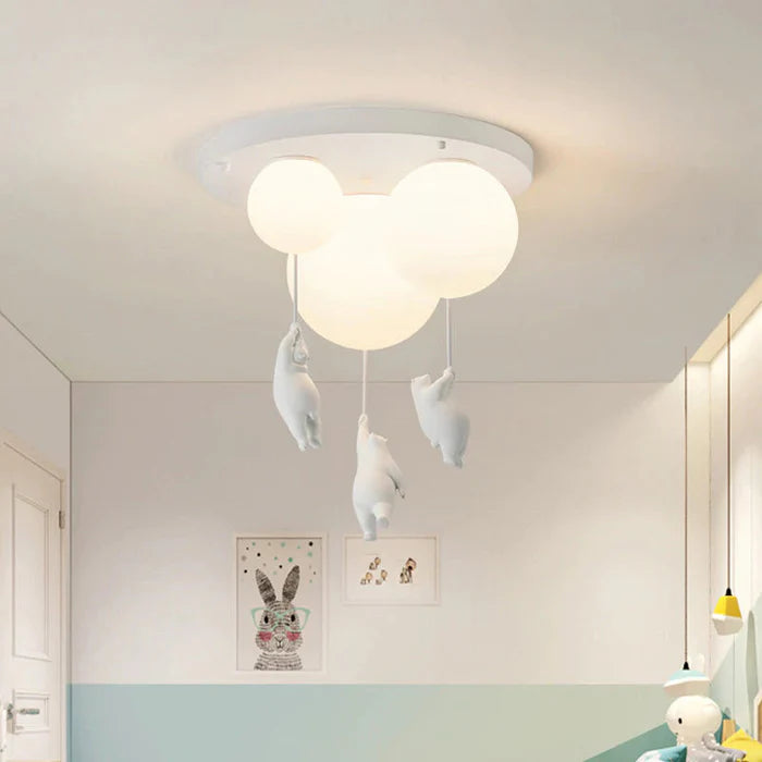 Dziecięca lampa sufitowa z misiem i balonem - CloudBear