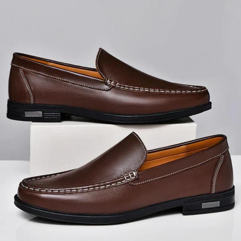 Italiaanse loafers van echt leer - Emilio