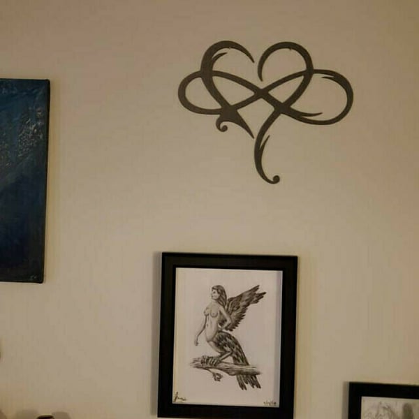 IJzeren Wanddecoratie met Oneindig Hart - InfiniteHeart