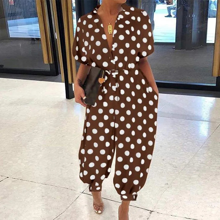 Vardi Dante™ Kyra Plus Size Jumpsuit | Comfortabel & Retro