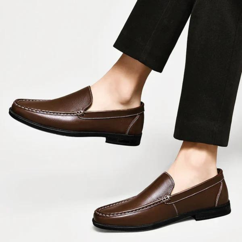 Italiaanse loafers van echt leer - Emilio