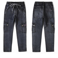 Vardi Dante™ zimowe jeansy | Ciepłe dżinsy plus size z wieloma kieszeniami