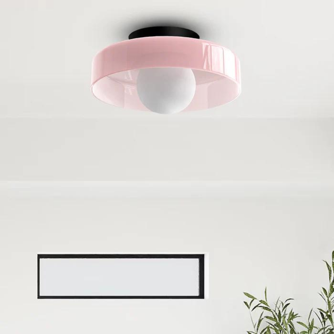 Ronde Plafondlamp met Stijlvolle Functionaliteit - LumiSphere