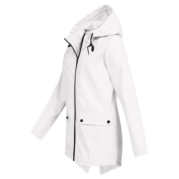 Trendy Dames Regenjas met Capuchon - Liora