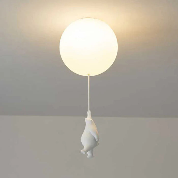 Dziecięca lampa sufitowa z misiem i balonem - CloudBear