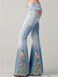Trendy Flared Dames Jeans - Luna
