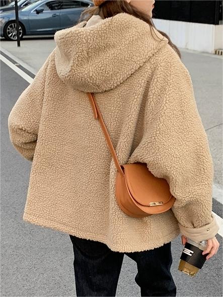 Warme Oversized Damesjas met Capuchon - Freya Fleece Parka