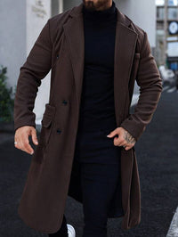 Luxe Bruine Lange Jas voor Heren - Alden