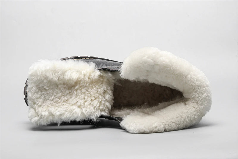 Vardi Dante™ skórzane zimowe kozaki | z przyjemnie ciepłą wełnianą wyściółką