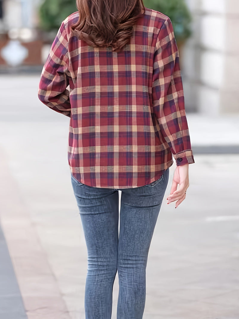 Gevoerde Casual Damesblouse - Nora