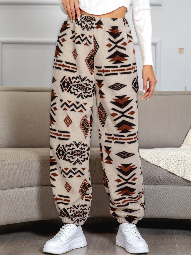 Warme Sweatbroek met Azteekse Print - Amira