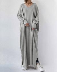 Zomerse Maxi Jurk van Katoen-Linnenmix – Sorella