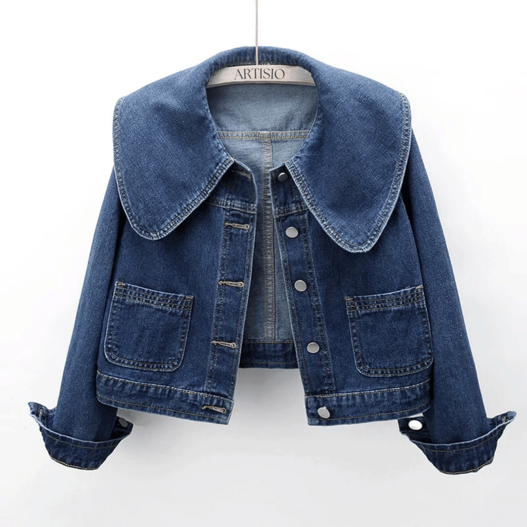 Dames Denimjasje met Matrozenkraag – Giovanna