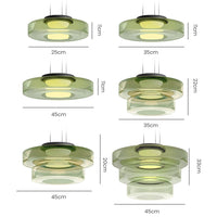 Moderne Glazen Hanglamp in Bauhaus Stijl - AuroraSphere