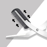 Wenkbrauwenschaar met Kam – TrimLuxe