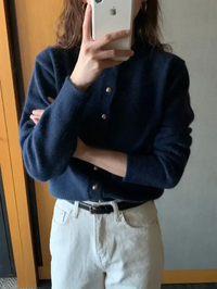 Stijlvol Gebreid Vest met O-hals - Sophie